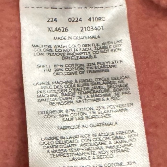 Columbia Coral Pink Fleece Hoodie XL | Cozy Athleisure Streetwear - Picture 7 of 7